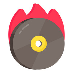 Sticker - Premium download icon of CD burning 

