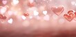 © EnelEva - A blush pink blurry background with many white hearts