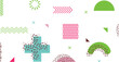 © hendripiss - Modern abstract background with memphis elements