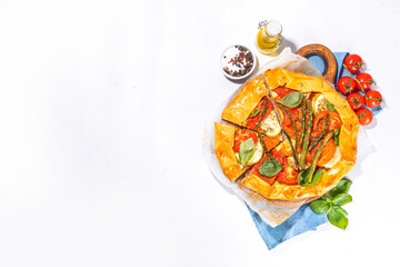 Wall Mural - Crunchy galette pie with vegetable