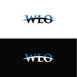 WLO logo. W L O design. White WLO letter. WLO, W L O letter logo design. Initial letter WLO linked circle uppercase monogram logo. W L O letter logo vector design.	