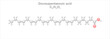 Docosopentaenoic acid. Simplified scheme of the molecule.