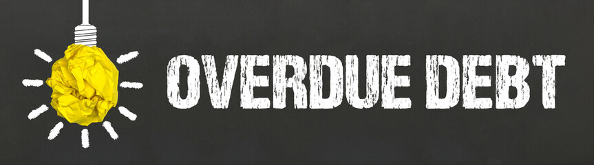 Wall Mural - overdue debt	