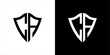 vector logo ca abstract