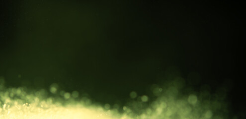 Wall Mural - abstract green bokeh defocus glitter blur background.