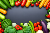 Fototapeta Kuchnia - Vegetables Background. Generative AI