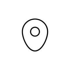 Fototapete - Location line icon set, Map pin place marker. location pointer icon symbol in flat style. Location pin line icon, Navigation sign