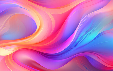 Wall Mural - colorful curve abstract background,created with generative ai tecnology.