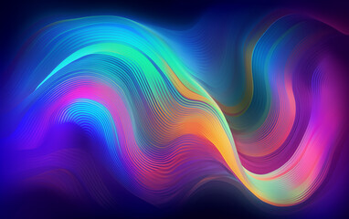 Wall Mural - colorful curve abstract background,created with generative ai tecnology.