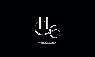 Sticker - CH, HC, C, H Abstract Letters Logo Monogram
