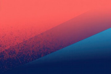 Wall Mural - Colorful red blue sunrise gradient noisy grain background texture