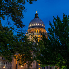 Wall Mural - Close up of the State Capital dome of Idaho