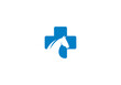 horse head logo design. health care icon template