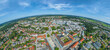 Panorama-Ansicht der Europastadt Traunreut im oberbayerischen Landkreis Traunstein
