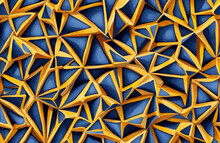 Seamless Optical Illusion Triangles Geometric Pattern Design. Generative Ai