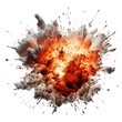 Explosions. Isolated on transparent background