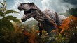  brontosaurus dinosaurs in their natural habitat BC. concept history, planet, animals, dinosaurs, mammals