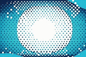 Wall Mural - Abstract blue background with halftone dots