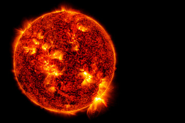 Wall Mural - the sun from space. elements of this image furnished by nasa