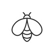 Bee, linear icon. Line with editable stroke