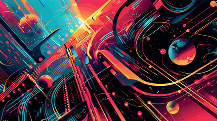 Abstract computer circuit board background for wallpaper, card, poster, web, cover, poster decoration