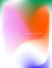 Wall Mural - holographic neon gradient aura mesh background. soft blurry blue, red, green and white design for so