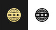 © Ind studio - Official Certified Label or Official Certified product Stamp vector isolated. Best Official Certified Label for original product. Official Certified Seal for premium product.