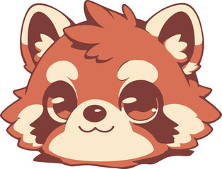 Wall Mural - Cute tanuki raccoon dog vector