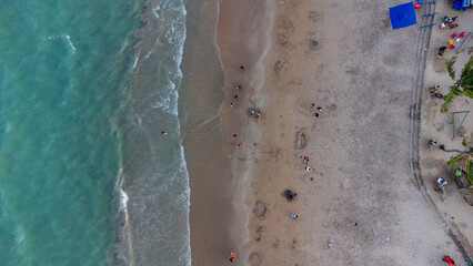 Sticker - Praia de Ponta Verde- Maceió- AL - Foto de drone 