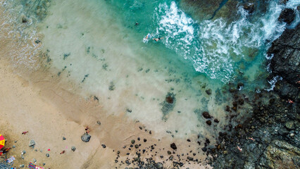 Sticker - Praia do Cachorro - Fernando de Noronha - PE - Foto de drone 