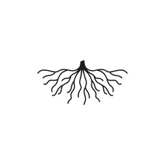 Wall Mural - root icon vector