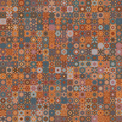 Aufkleber - Vintage style seamless pattern background.