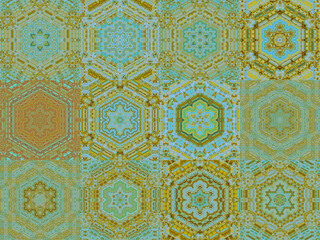 Aufkleber - Vintage style seamless pattern background.