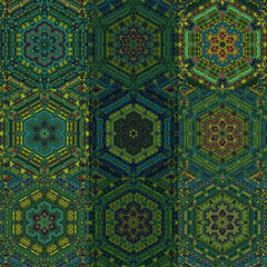 Aufkleber - Vintage style seamless pattern background.
