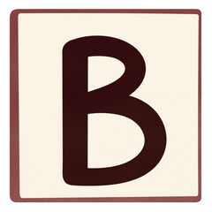 Alphabet letter B