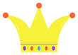 Leinwandbild Motiv Jester's crown illustration