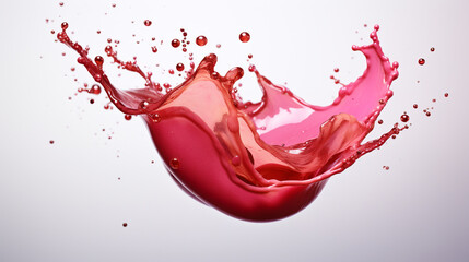 Poster - red splash HD 8K wallpaper Stock Photographic Image 