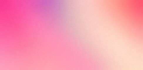 Abstract color gradient banner grainy texture background pink purple red noise texture blurred colors poster backdrop header design