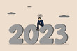 Business failure in 2023, bankruptcy this year, business failure concept, business people frustrated and reflecting on 2023.