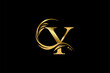 Gold letter Y logo design with beautiful leaf, flower and feather ornaments. initial letter Y. monogram Y flourish. suitable for logos for boutiques, businesses, companies, beauty, offices, spas, etc