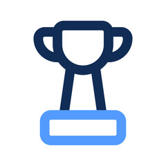 Poster - trophy outline color icon