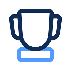 Poster - trophy outline color icon