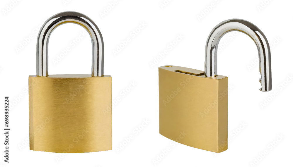 Lock Picture Color Real Metallic lock - isolated on transparent background Stock Photo | Adobe ...