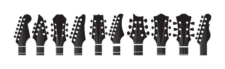guitar headstock silhouette