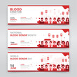 Web banner or header templates for national blood donor month, world blood donor day or any other blood donation program