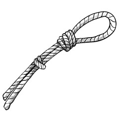 Poster - rope handdrawn illustration