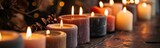 Various candles banner 