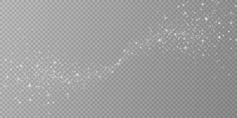 Wall Mural - particles of white magic dust. shining light particles.christmas glitter particles. light effect on 