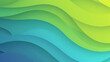 © ArkSense - Flat shapeless abstract lime green electric blue yellow background gradient wallpaper