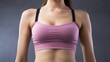 © Denis - closed up waist of strong woman,wear fitness cloth